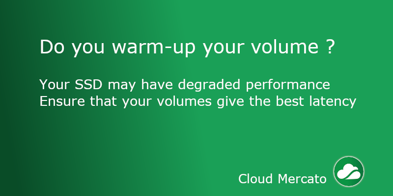 Do you warm up volumes  ?
